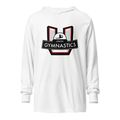 Performance | Hooded Long Sleeve T Shirt | Union Gymnastics | Crest Logo