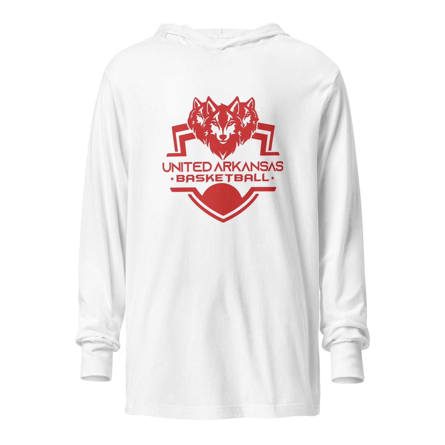 Performance | Hooded Long Sleeve T Shirt | United Arkansas Basketball | Alt Logo