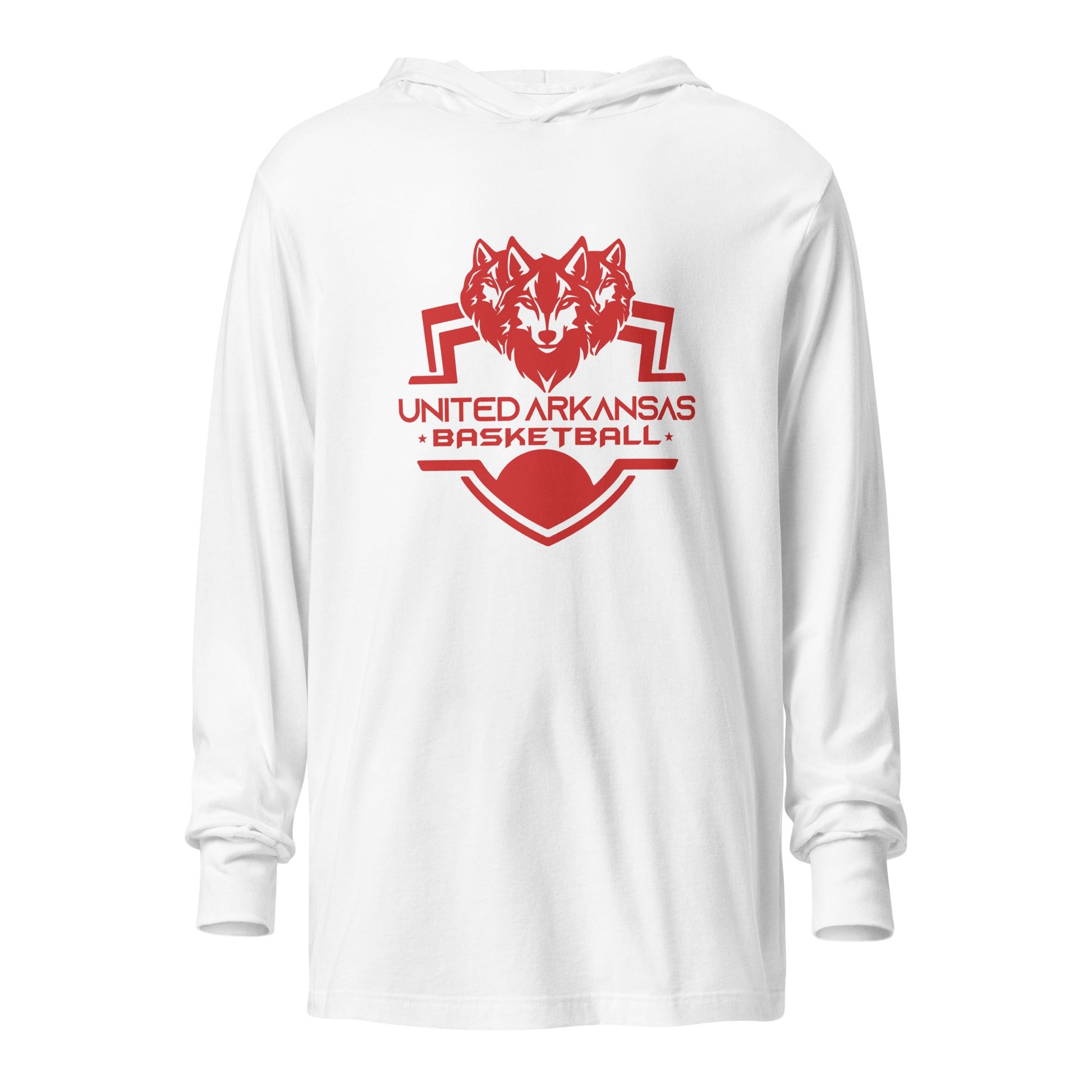 Performance | Hooded Long Sleeve T Shirt | United Arkansas Basketball | Alt Logo