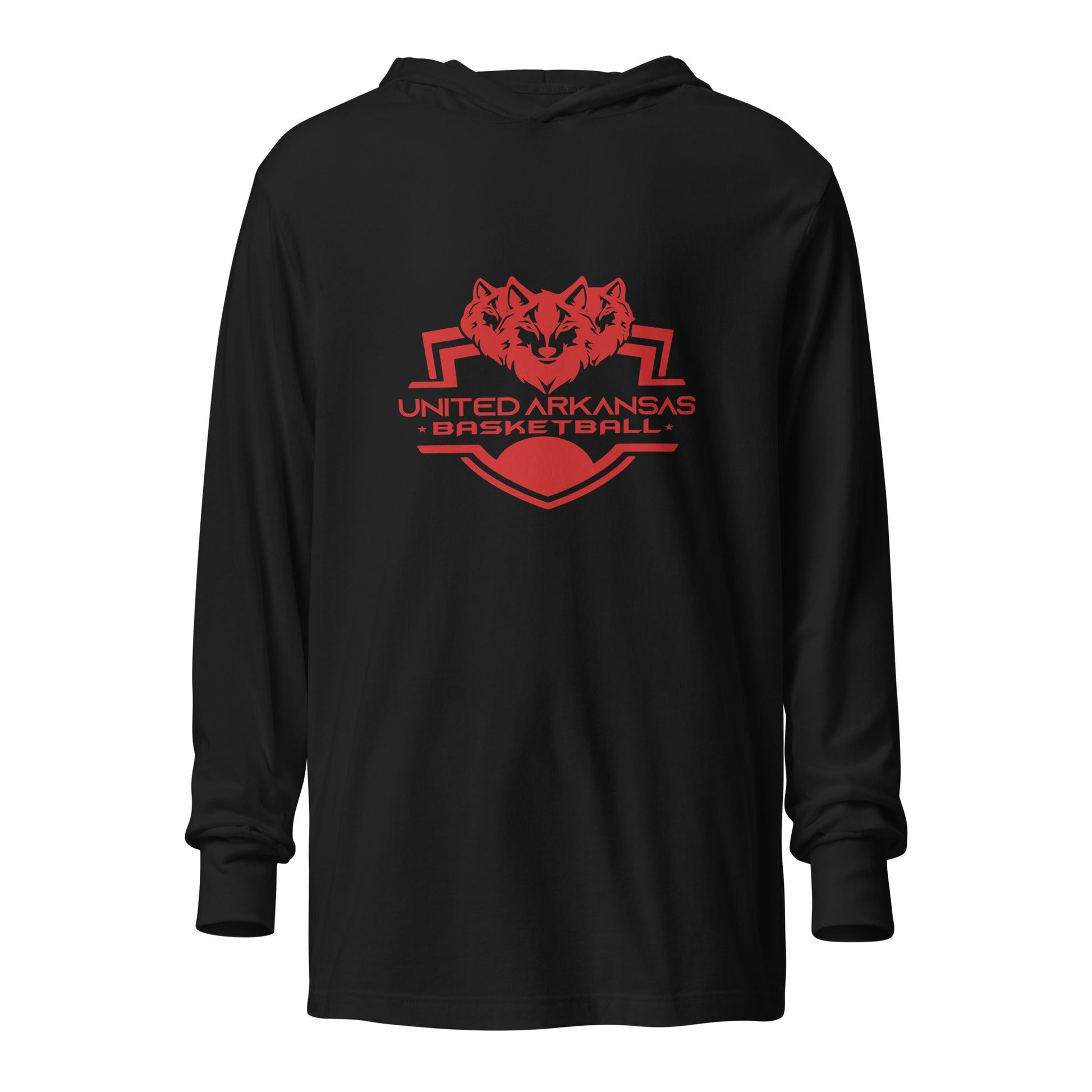 Performance | Hooded Long Sleeve T Shirt | United Arkansas Basketball | Alt Logo