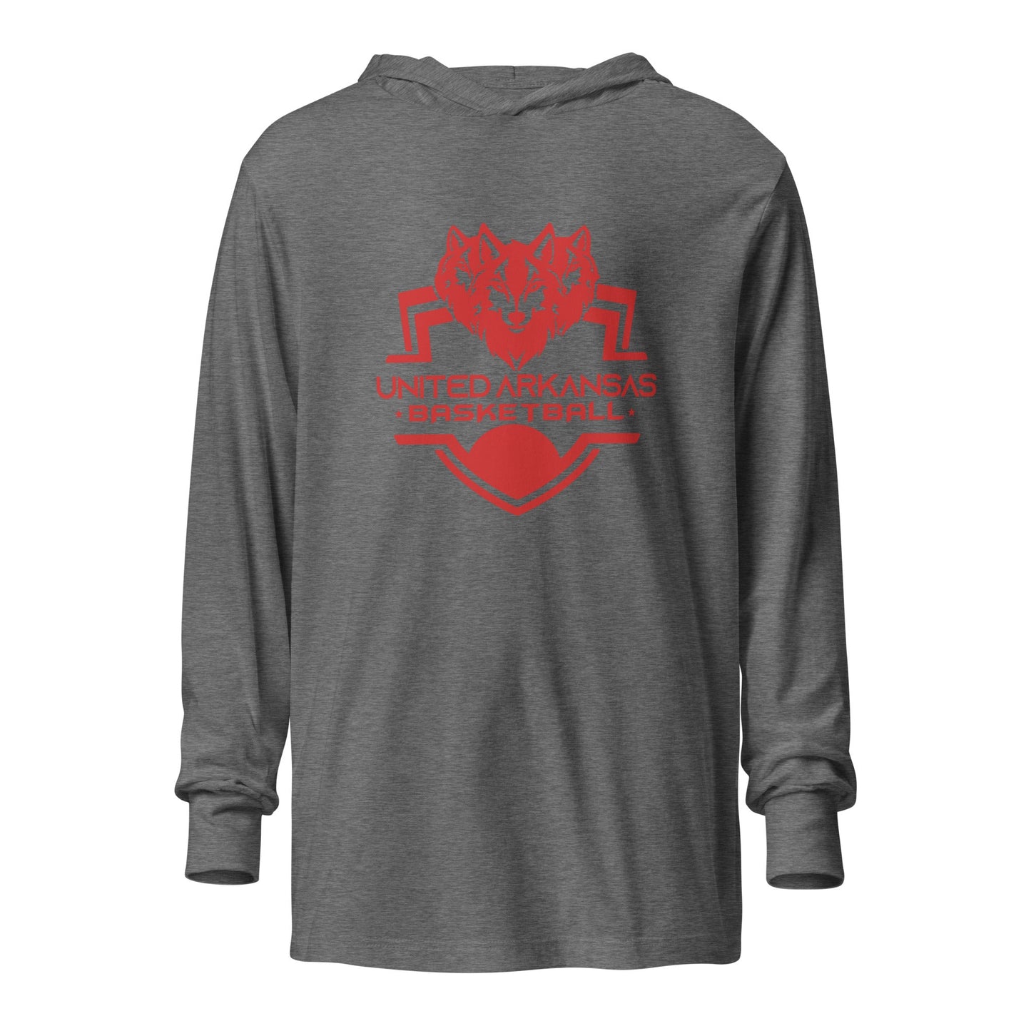 Performance | Hooded Long Sleeve T Shirt | United Arkansas Basketball | Alt Logo