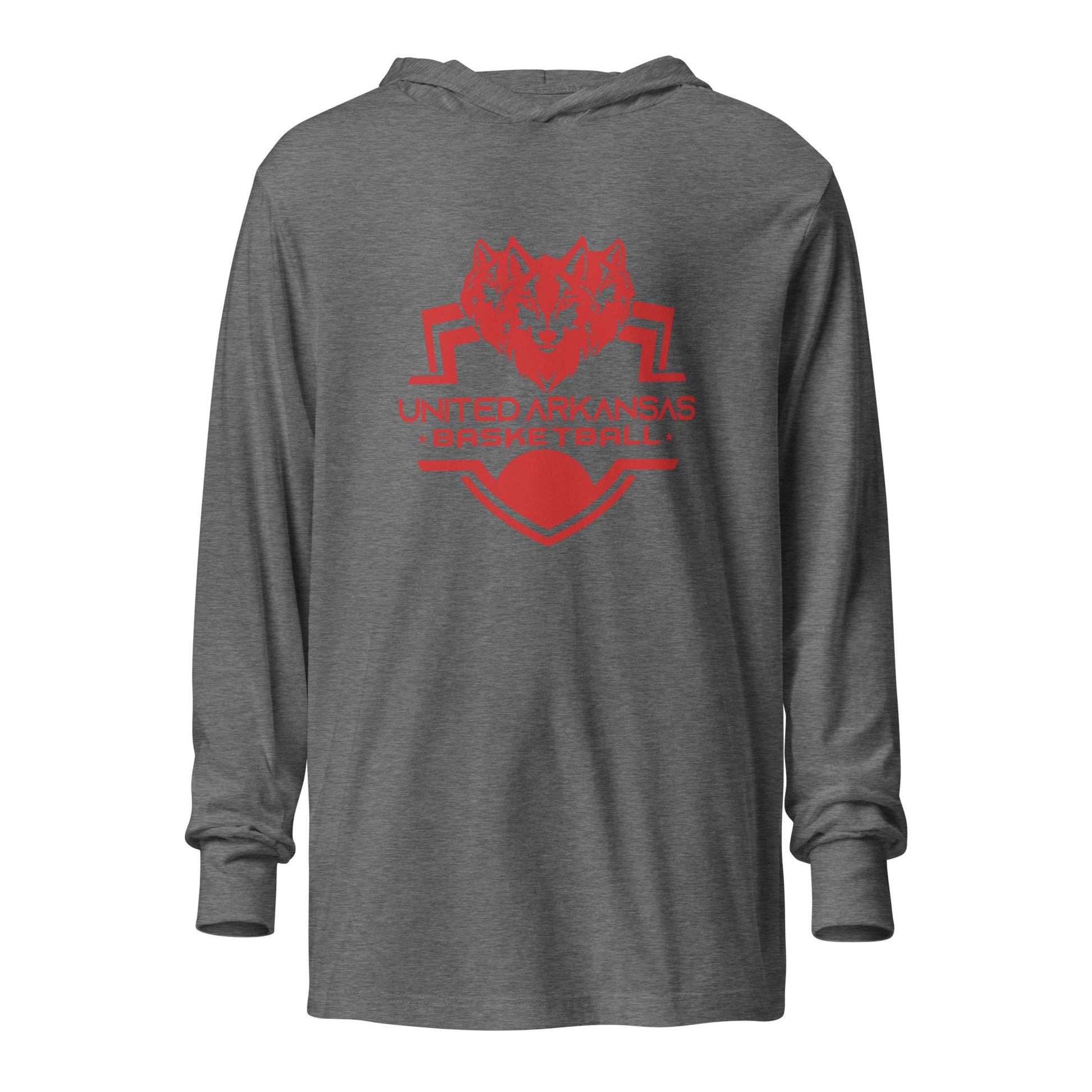 Performance | Hooded Long Sleeve T Shirt | United Arkansas Basketball | Alt Logo