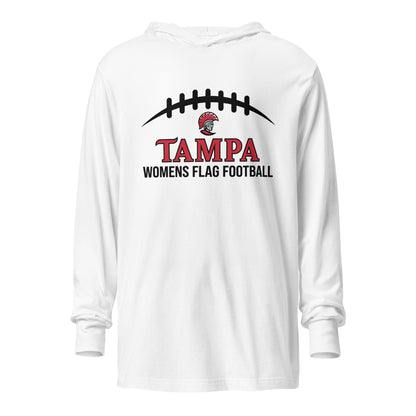 Performance | Hooded Long Sleeve T Shirt | University of Tampa Women's Flag Football