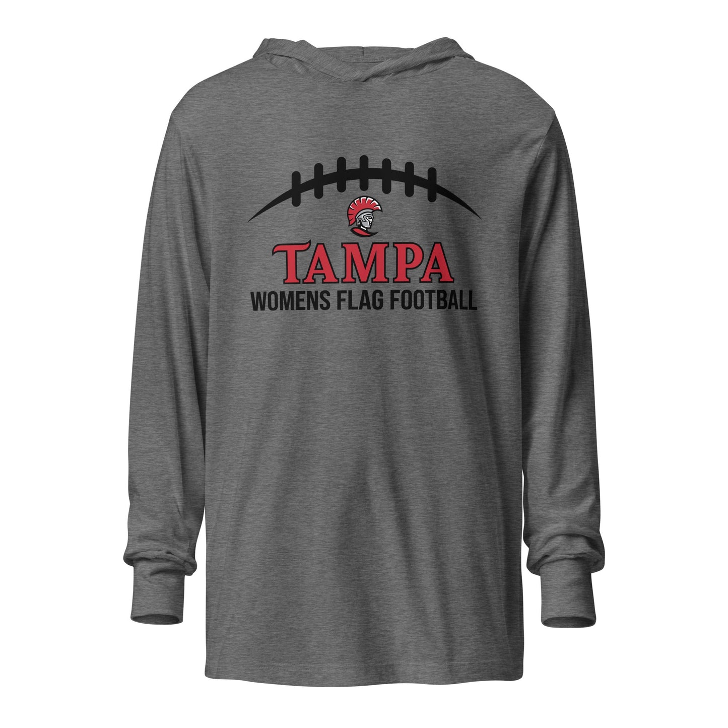 Performance | Hooded Long Sleeve T Shirt | University of Tampa Women's Flag Football