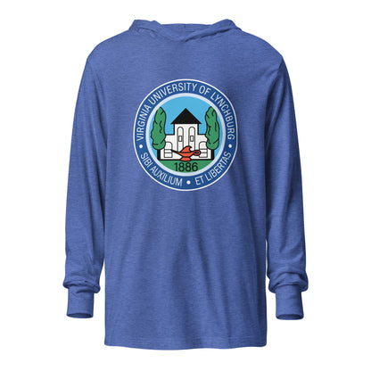 Performance | Hooded Long Sleeve T Shirt | University Of Virginia Lynhberg | Badge Logo
