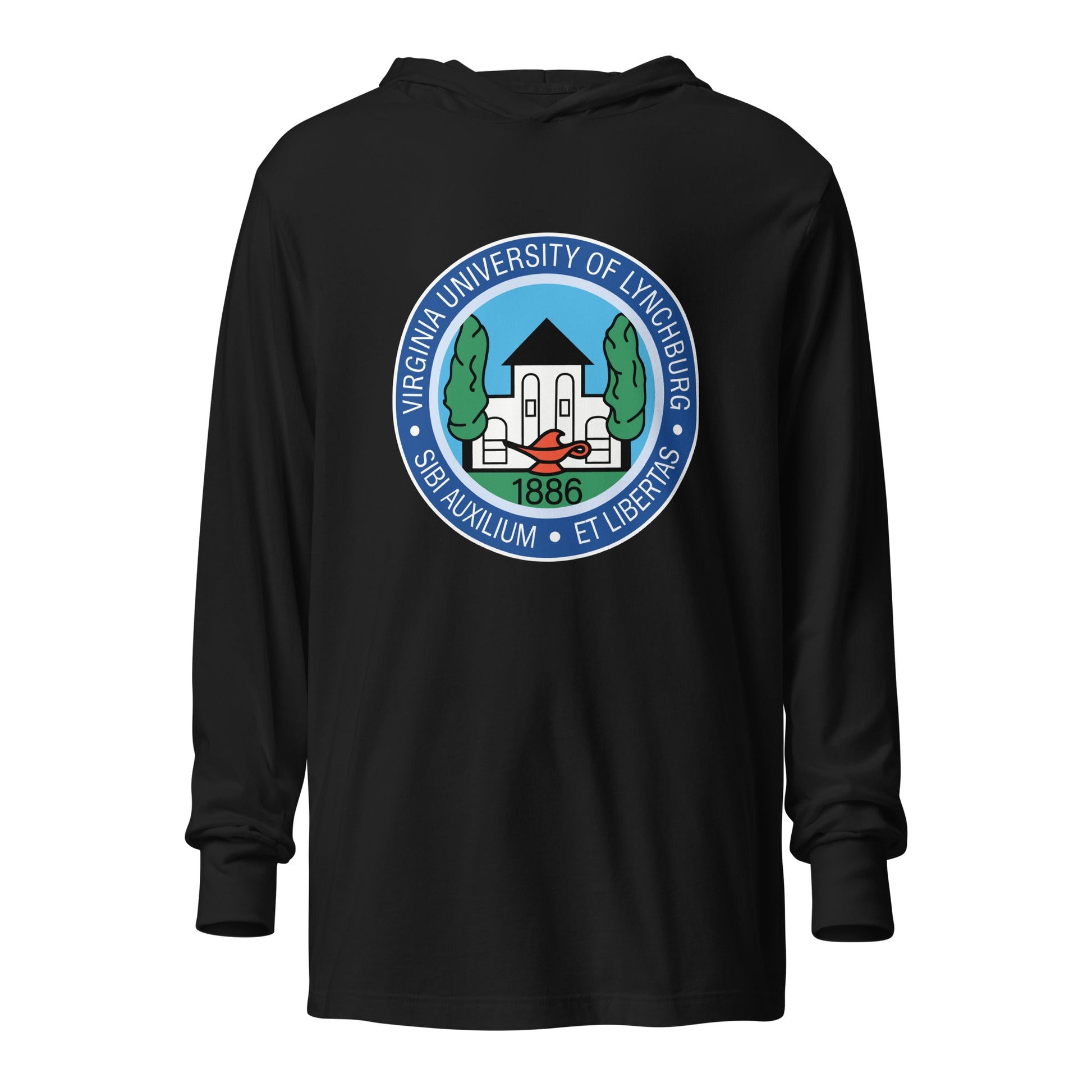 Performance | Hooded Long Sleeve T Shirt | University Of Virginia Lynhberg | Badge Logo