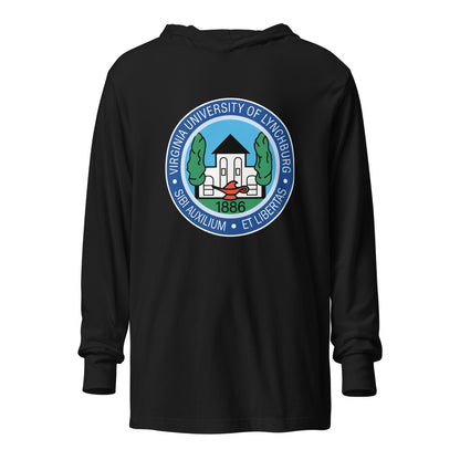 Performance | Hooded Long Sleeve T Shirt | University Of Virginia Lynhberg | Badge Logo