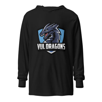 Performance | Hooded Long Sleeve T Shirt | University Of Virginia Lynhberg | Dragon Crest Logo