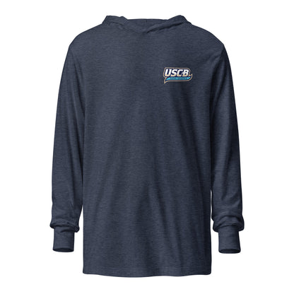 Performance | Hooded Long Sleeve T Shirt | University South Carolina Beaufort Track & Field | USCB Logo
