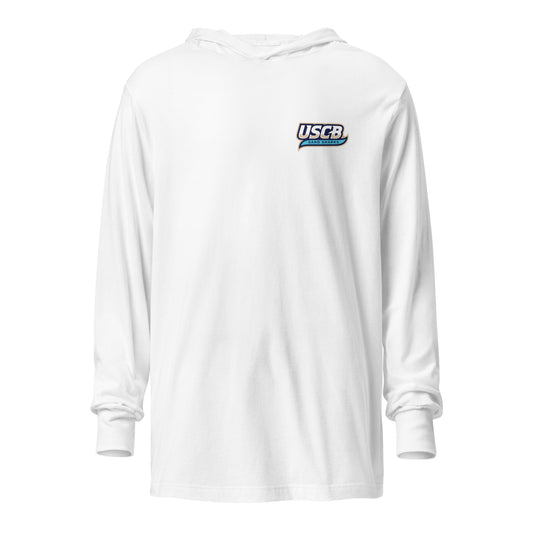 Performance | Hooded Long Sleeve T Shirt | University South Carolina Beaufort Track & Field | USCB Logo
