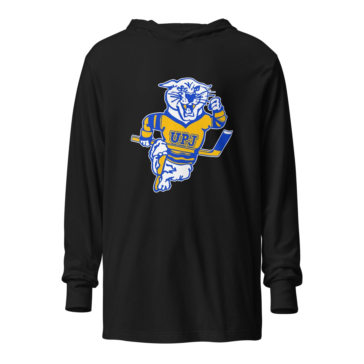 Performance | Hooded Long Sleeve T Shirt | UPJ Hockey | Mascot Logo