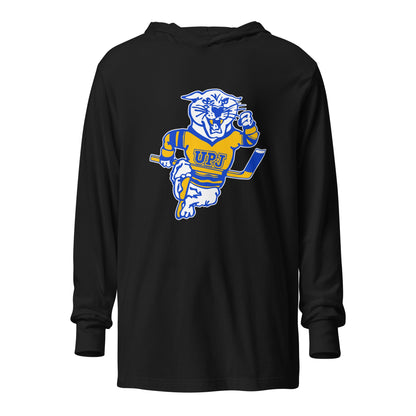Performance | Hooded Long Sleeve T Shirt | UPJ Hockey | Mascot Logo