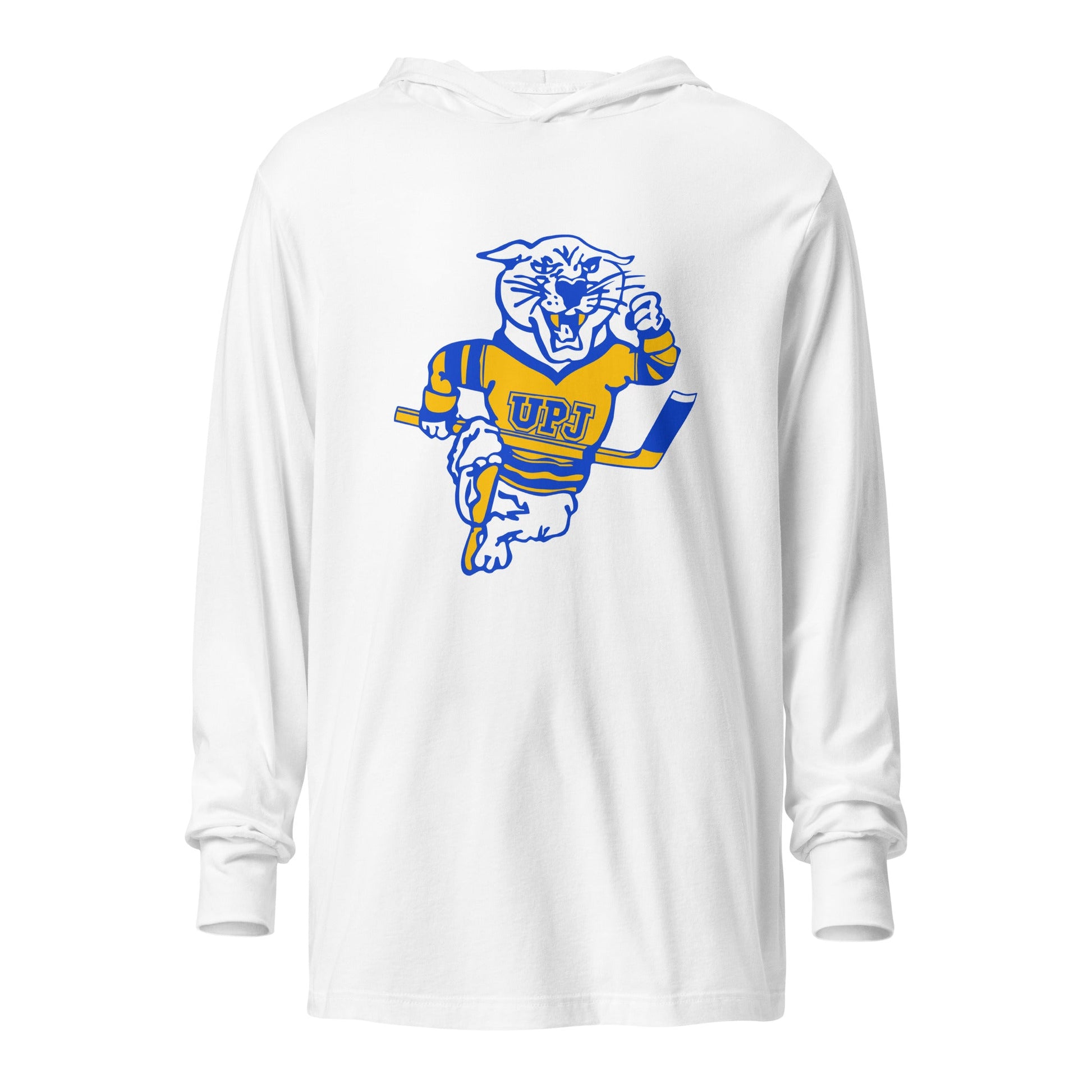 Performance | Hooded Long Sleeve T Shirt | UPJ Hockey | Mascot Logo