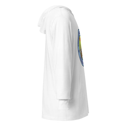 Performance | Hooded Long Sleeve T Shirt | Upper Makefield Mavs Fastpitch | Crossing Badge Logo