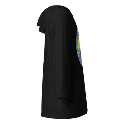 Performance | Hooded Long Sleeve T Shirt | Upper Makefield Mavs Fastpitch | Crossing Badge Logo