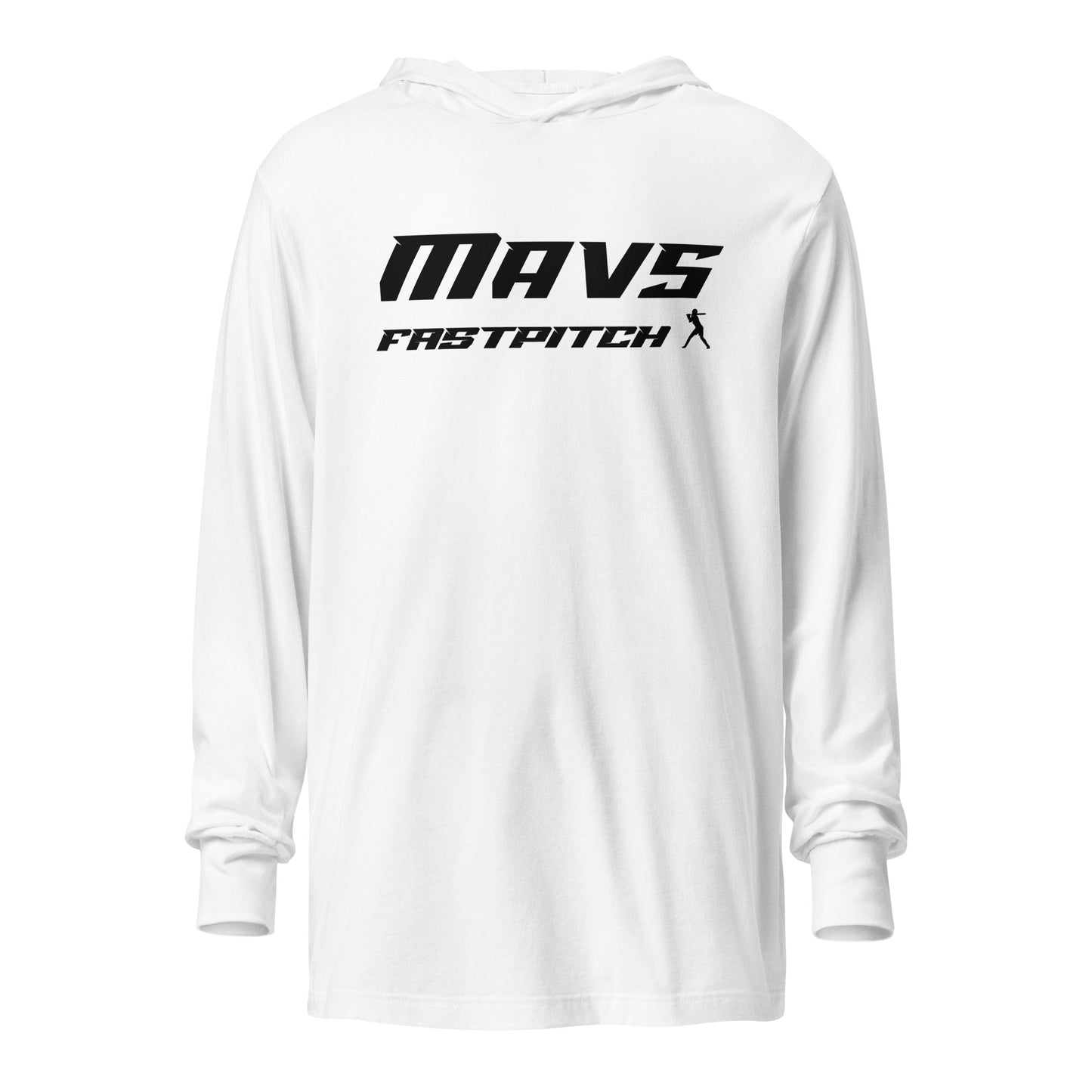 Performance | Hooded Long Sleeve T Shirt | Upper Makefield Mavs Fastpitch | Fastpitch Logo