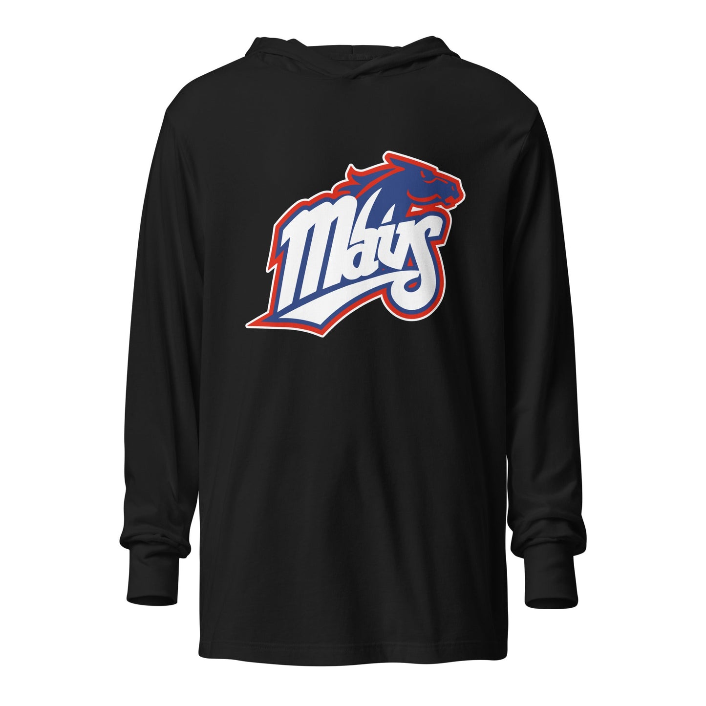 Performance | Hooded Long Sleeve T Shirt | Upper Makefield Mavs Fastpitch | Mavs Logo