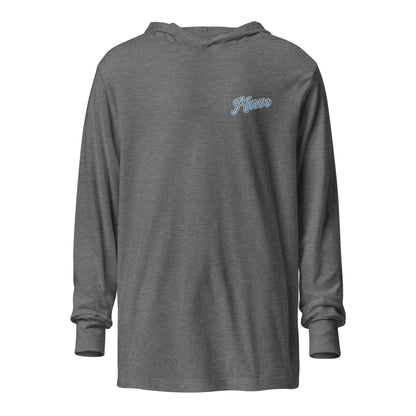 Performance | Hooded Long Sleeve T Shirt | Upper Makefield Mavs Fastpitch | Script Logo