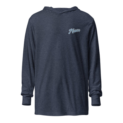 Performance | Hooded Long Sleeve T Shirt | Upper Makefield Mavs Fastpitch | Script Logo