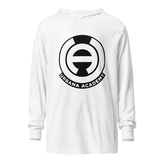 Performance | Hooded Long Sleeve T Shirt | Urbana academy | Badge Logo