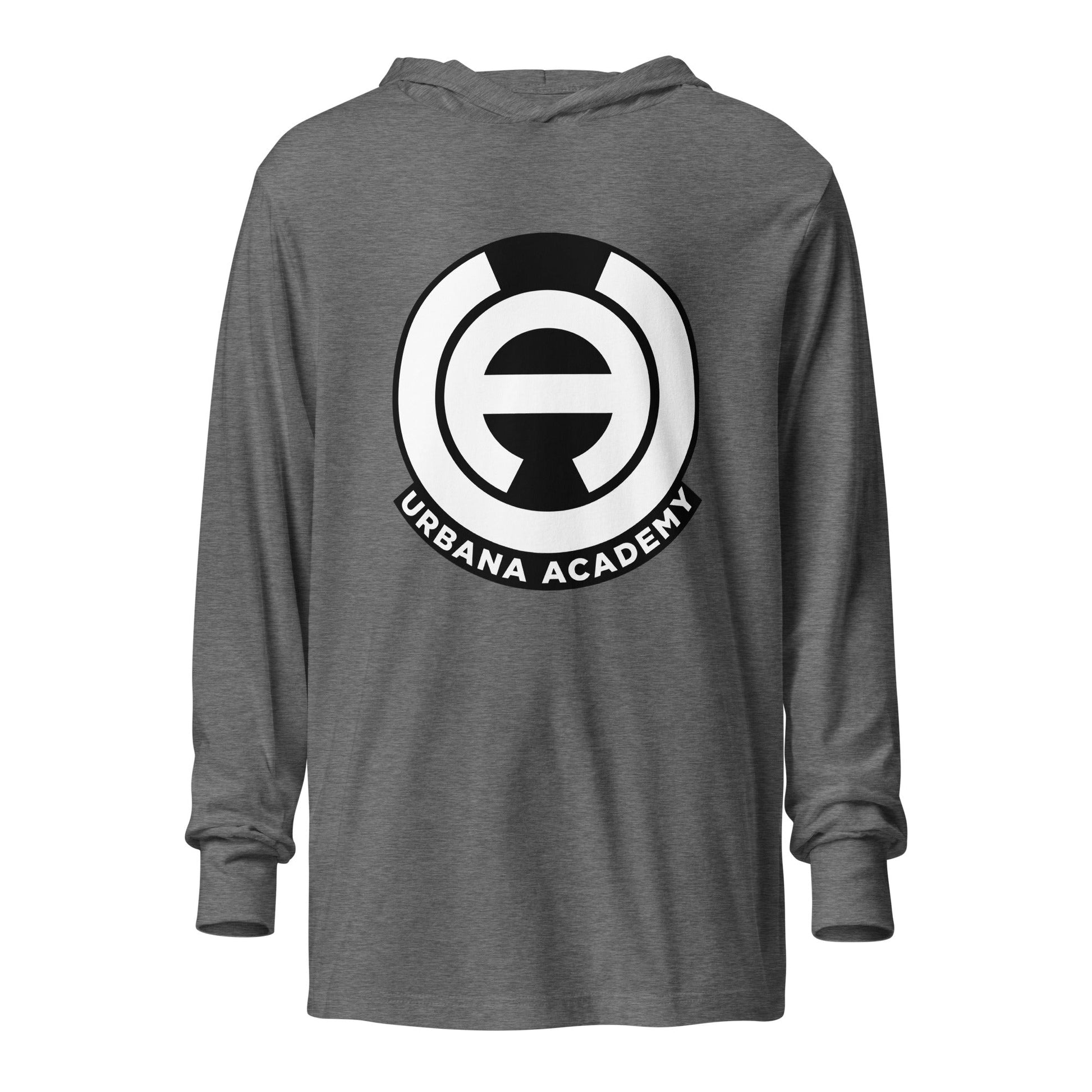 Performance | Hooded Long Sleeve T Shirt | Urbana academy | Badge Logo