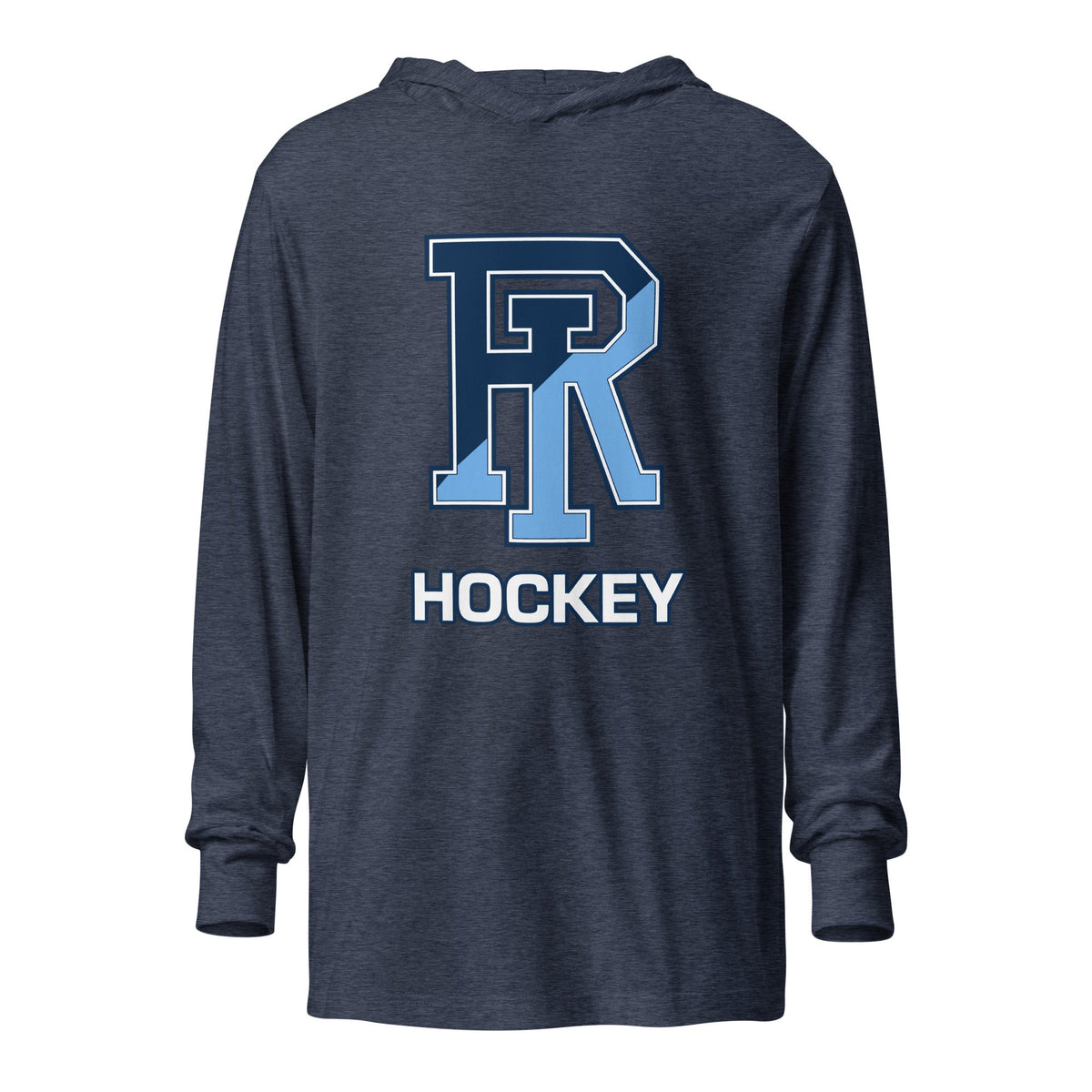Performance | Hooded Long Sleeve T Shirt | URI Men’s Hockey | Crest Logo