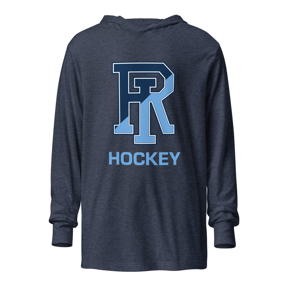 Performance | Hooded Long Sleeve T Shirt | URI Men’s Hockey | Vanguard Logo