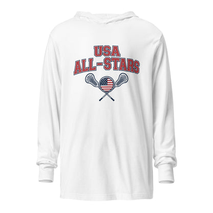 Performance | Hooded Long Sleeve T Shirt | USA ALL STARS BERLIN 2026 | Modern Script Logo