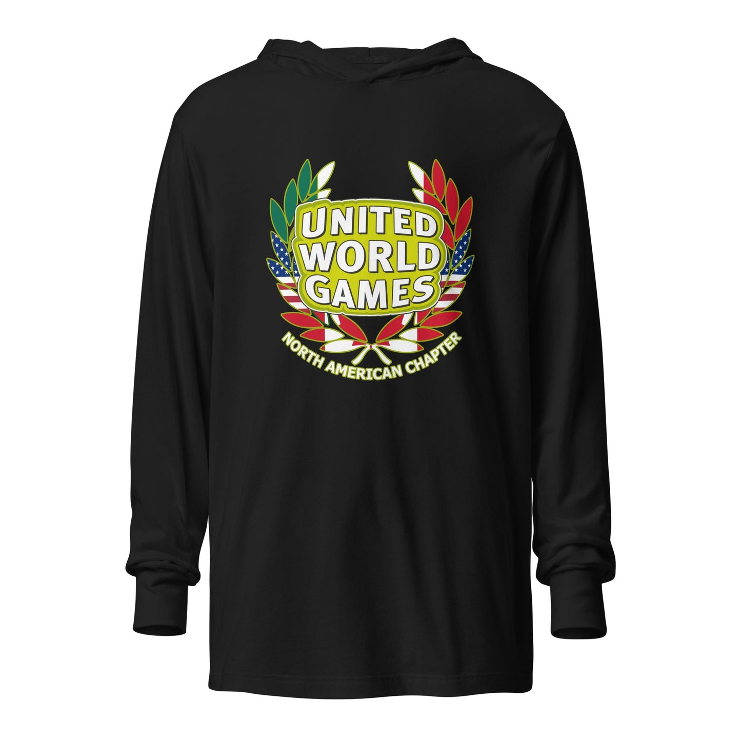 Performance | Hooded Long Sleeve T Shirt | USA ALL STARS BERLIN 2026 | Summit Games Emblem Logo