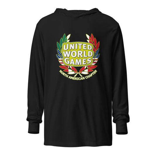 Performance | Hooded Long Sleeve T Shirt | USA ALL STARS BERLIN 2026 | Summit Games Emblem Logo