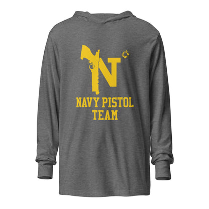 Performance | Hooded Long Sleeve T Shirt | USNA Pistol Team | Crest Logo