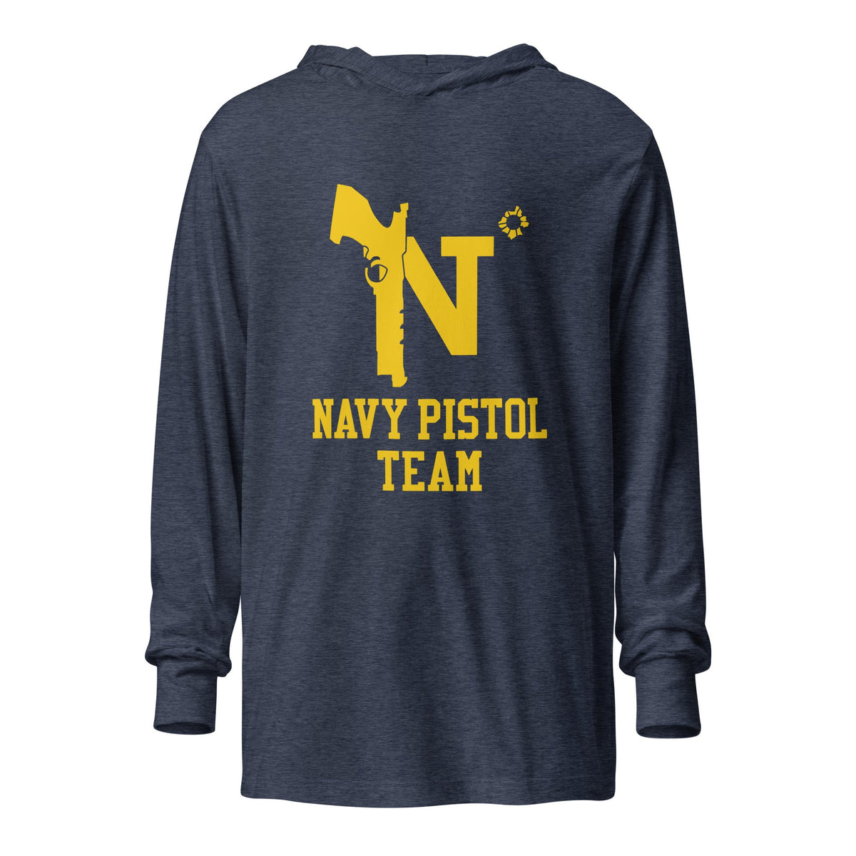 Performance | Hooded Long Sleeve T Shirt | USNA Pistol Team | Crest Logo