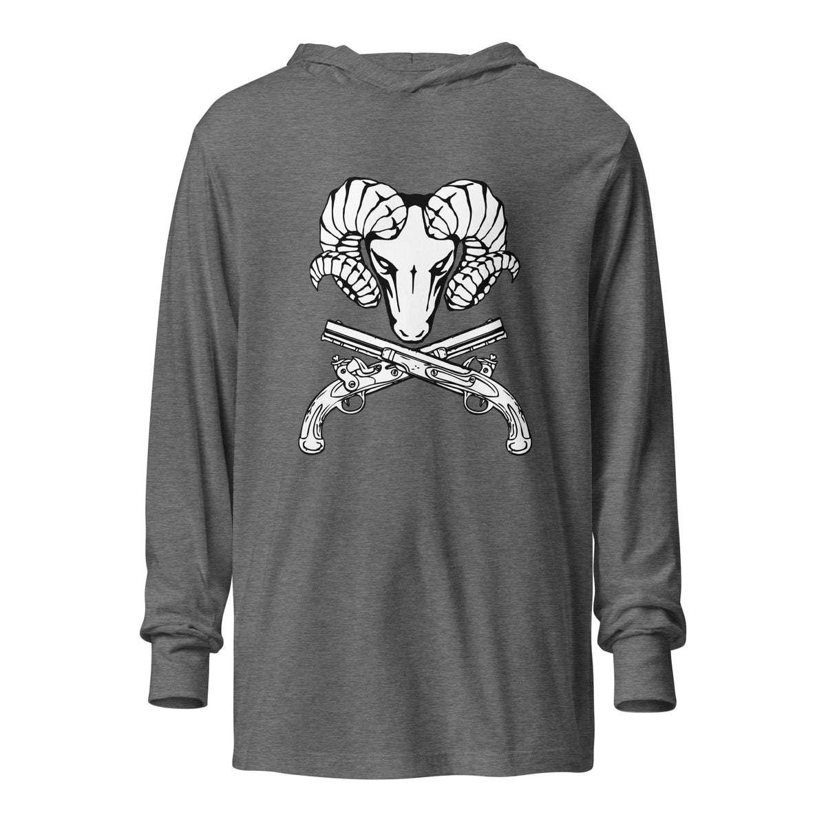 Performance | Hooded Long Sleeve T Shirt | USNA Pistol Team | Emblem Logo