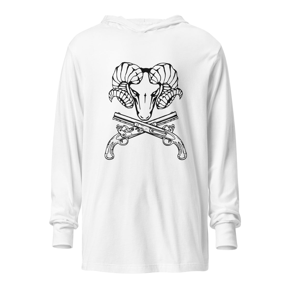 Performance | Hooded Long Sleeve T Shirt | USNA Pistol Team | Emblem Logo