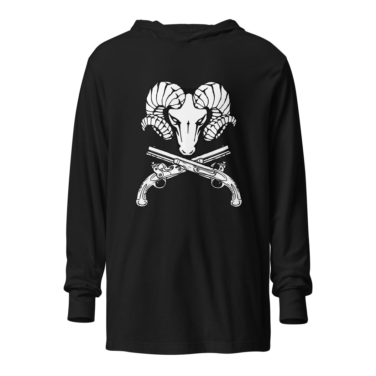 Performance | Hooded Long Sleeve T Shirt | USNA Pistol Team | Emblem Logo