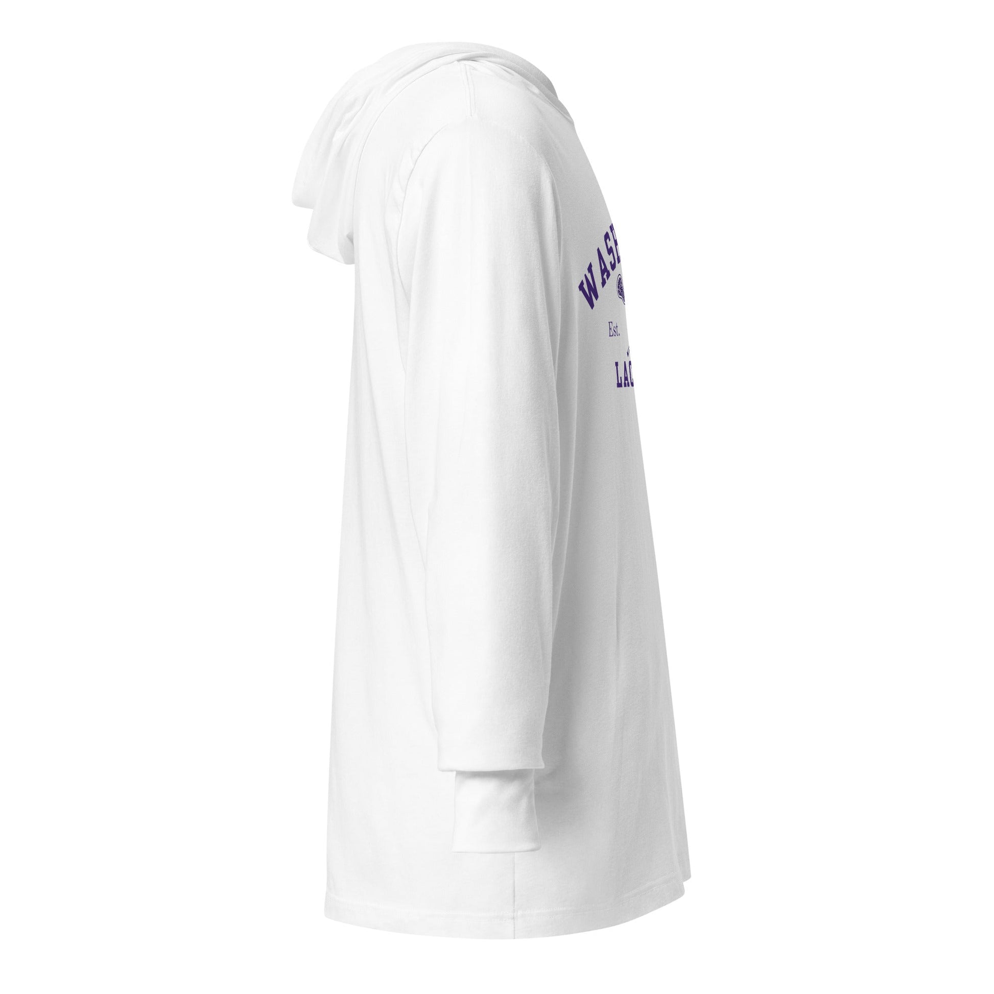 Performance | Hooded Long Sleeve T Shirt | UW Women's Club Lacrosse | Washington Lacrosse Logo