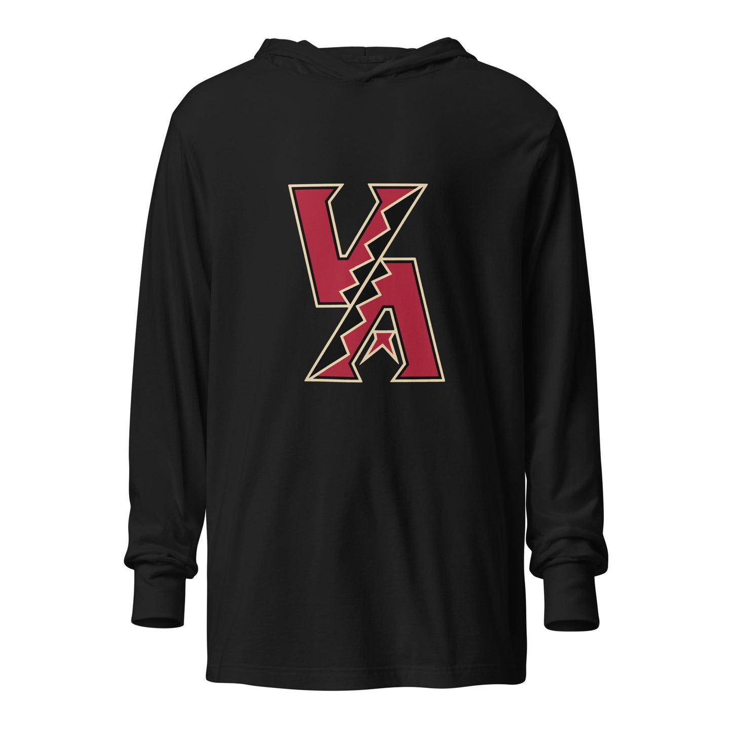 Performance | Hooded Long Sleeve T Shirt | VA Diamondbacks | Mark Logo