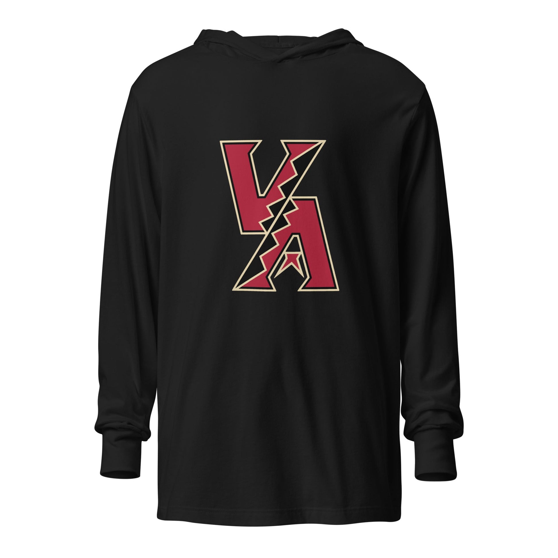 Performance | Hooded Long Sleeve T Shirt | VA Diamondbacks | Mark Logo