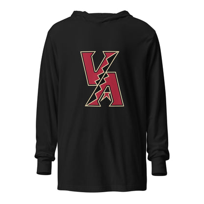 Performance | Hooded Long Sleeve T Shirt | VA Diamondbacks | Mark Logo