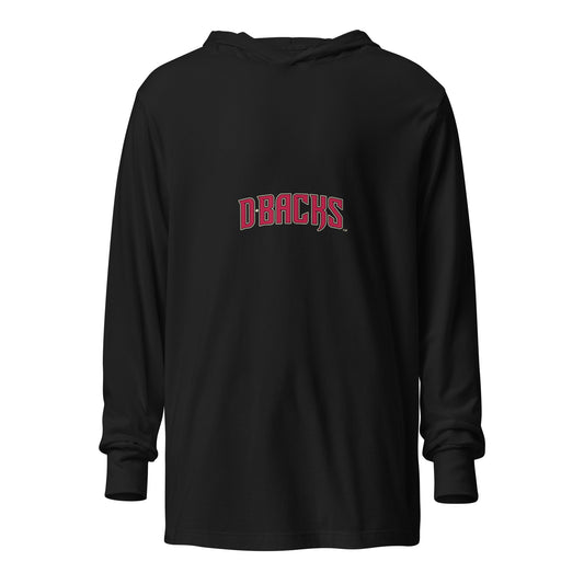 Performance | Hooded Long Sleeve T Shirt | VA Diamondbacks | Script Logo