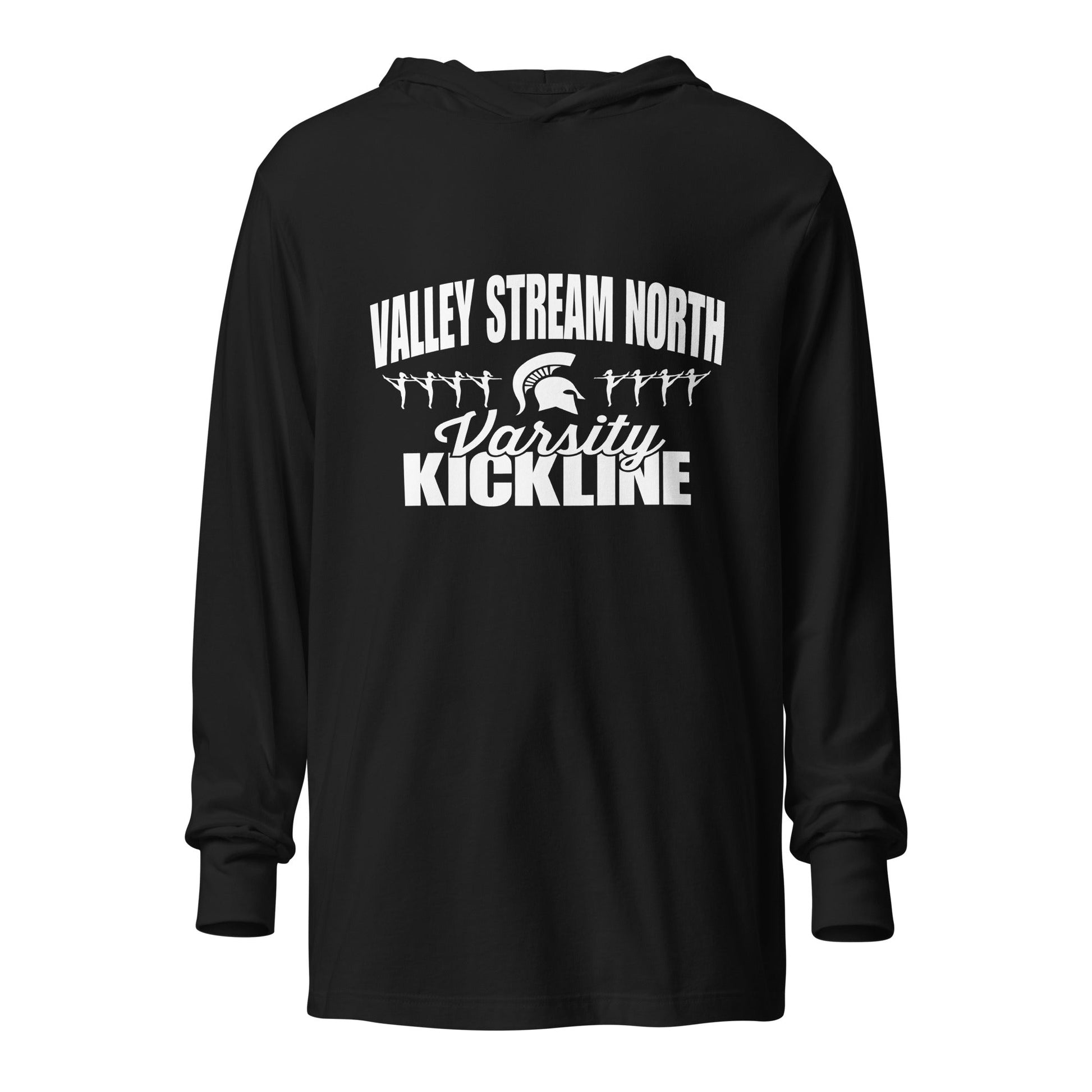 Performance | Hooded Long Sleeve T Shirt | Valley Stream North Kickline | Alt Logo