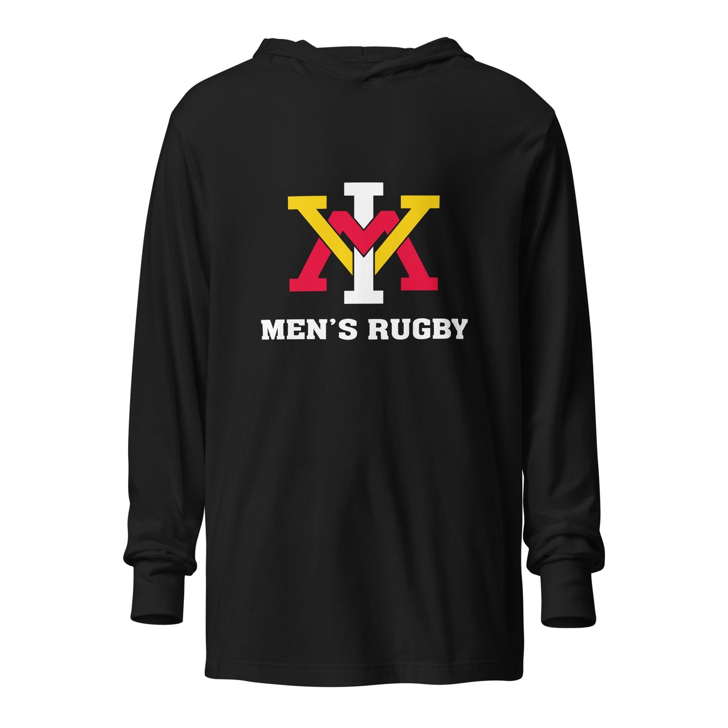 Performance | Hooded Long Sleeve T Shirt | Virginia Military Institute Rugby | Alt Logo