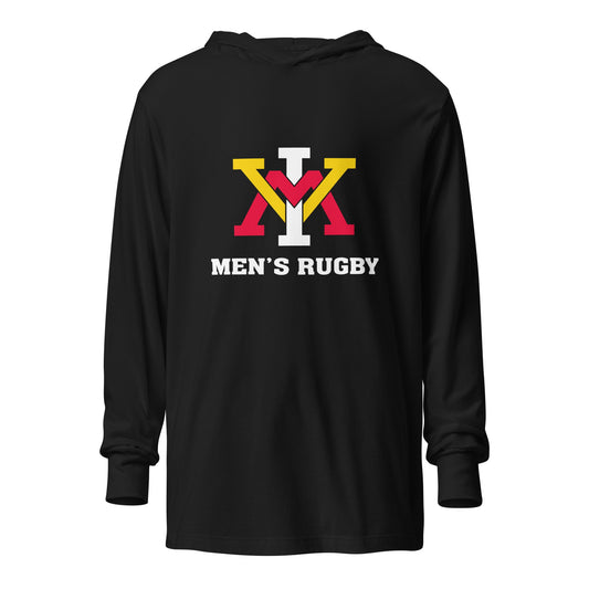 Performance | Hooded Long Sleeve T Shirt | Virginia Military Institute Rugby | Alt Logo