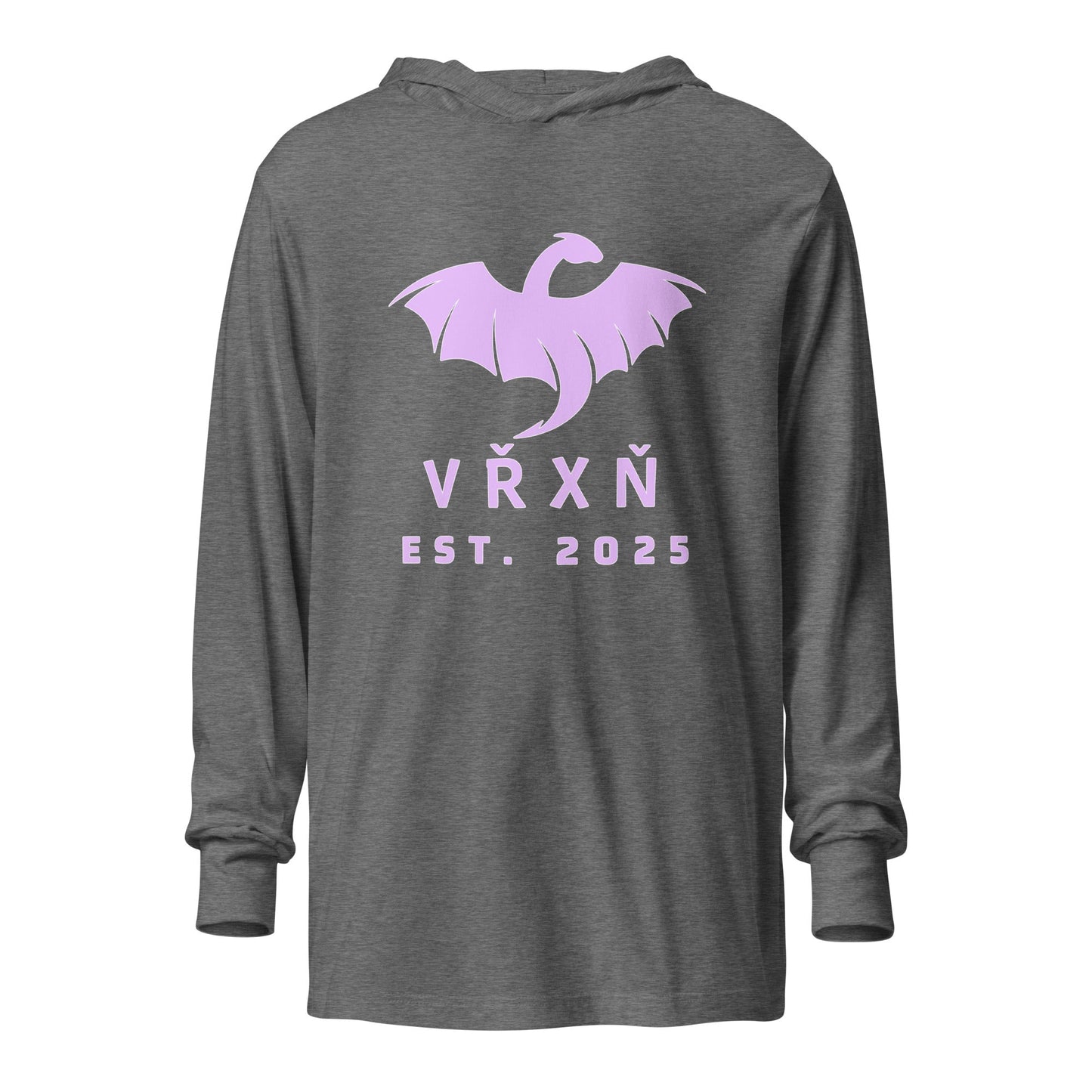 Performance | Hooded Long Sleeve T Shirt | VŘXŇ | Ancient Modern Logo