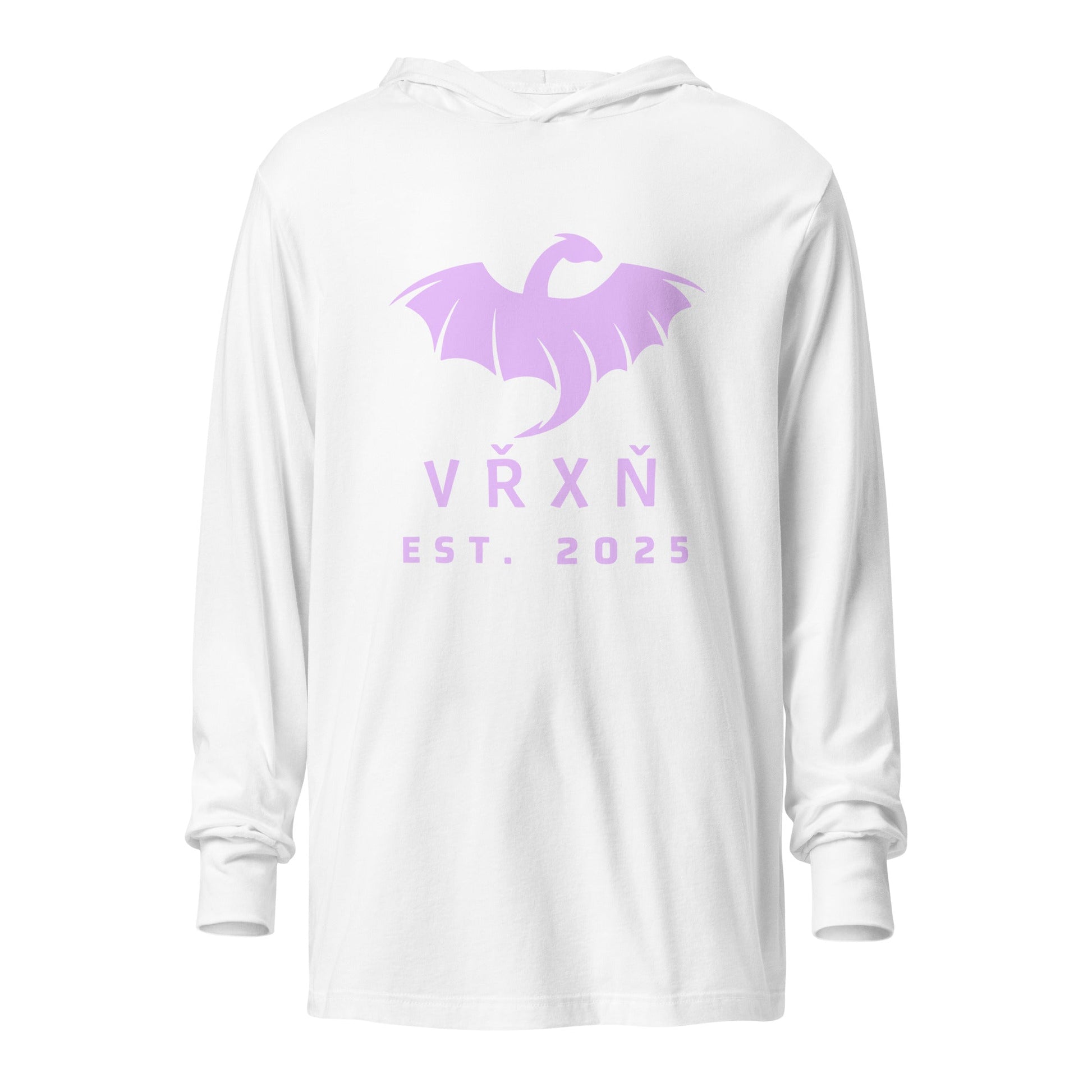 Performance | Hooded Long Sleeve T Shirt | VŘXŇ | Ancient Modern Logo