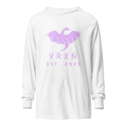 Performance | Hooded Long Sleeve T Shirt | VŘXŇ | Ancient Modern Logo