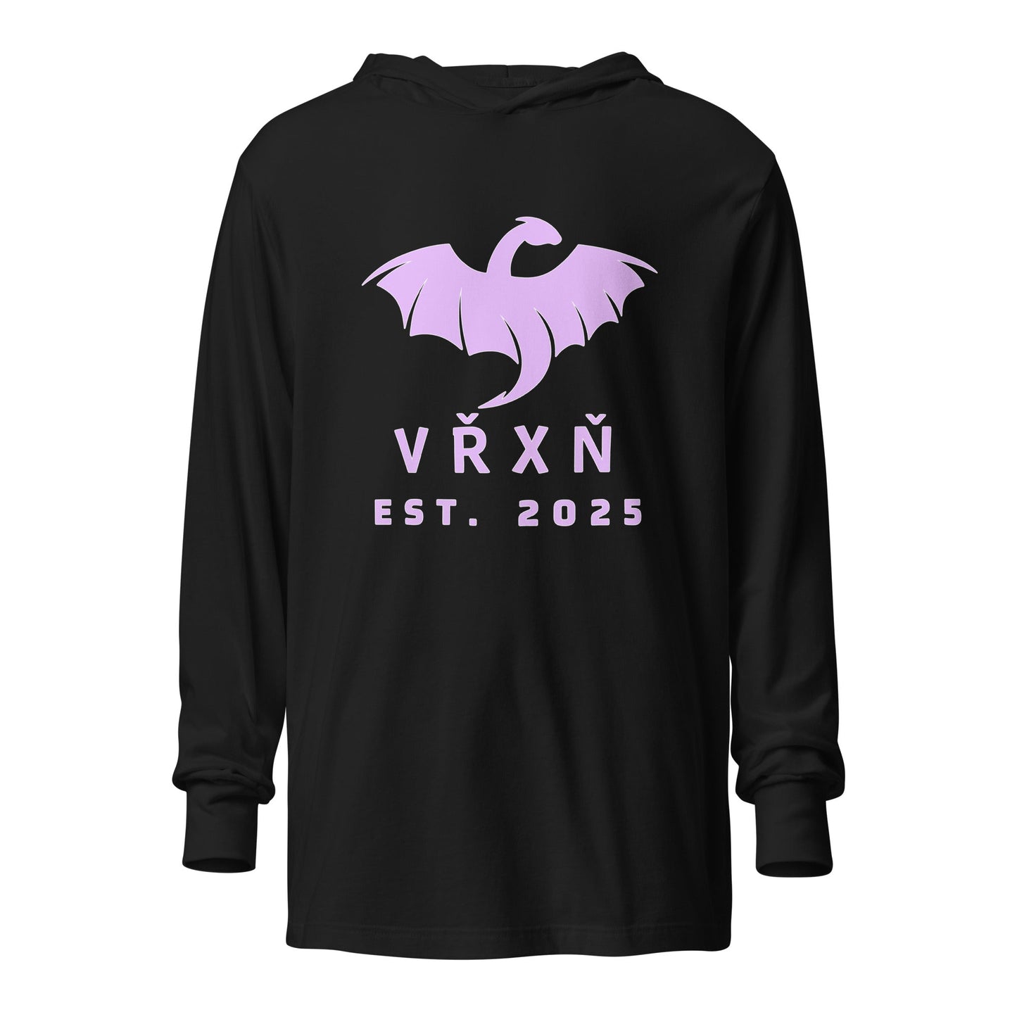 Performance | Hooded Long Sleeve T Shirt | VŘXŇ | Ancient Modern Logo