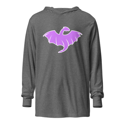 Performance | Hooded Long Sleeve T Shirt | VŘXŇ | Midnight Vanguard Logo