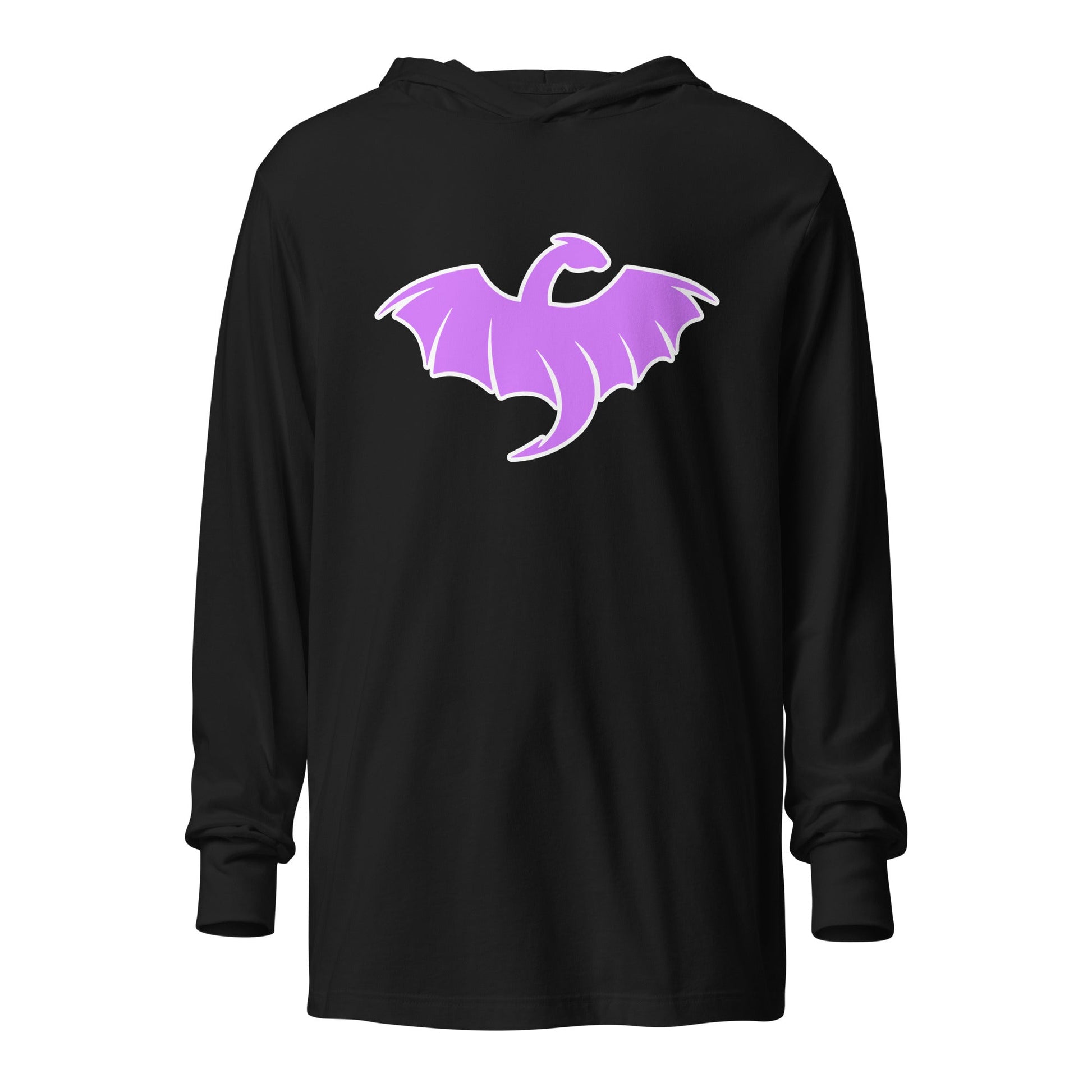 Performance | Hooded Long Sleeve T Shirt | VŘXŇ | Midnight Vanguard Logo