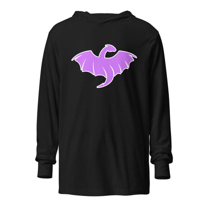 Performance | Hooded Long Sleeve T Shirt | VŘXŇ | Midnight Vanguard Logo